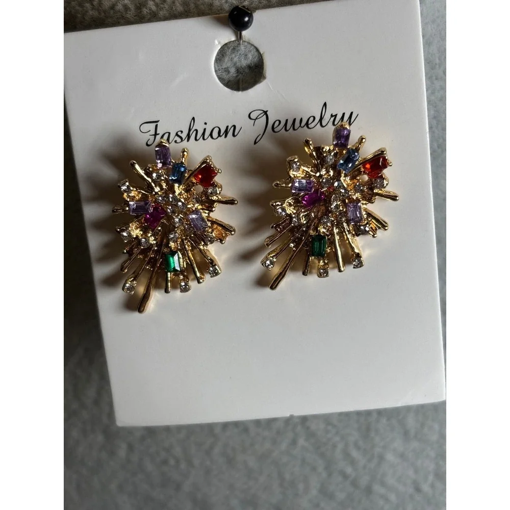#1. Color-fulbCluster Earrings